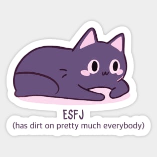 ESFJ cat Sticker